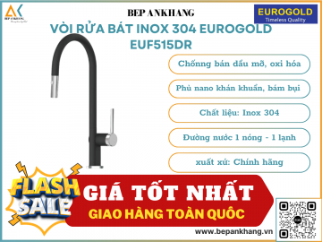 Vòi rửa bát inox 304 Eurogold  EUF515DR